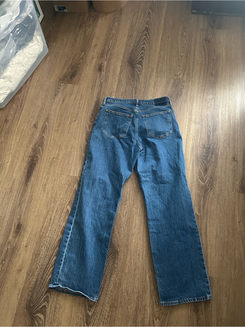 Abercrombie & Fitch Women's Straight-Leg Blue Denim Jeans